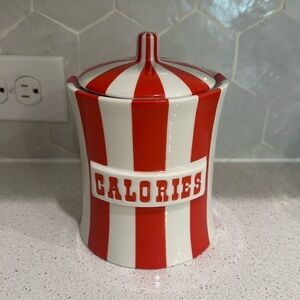Jonathan Adler ceramic calories jar